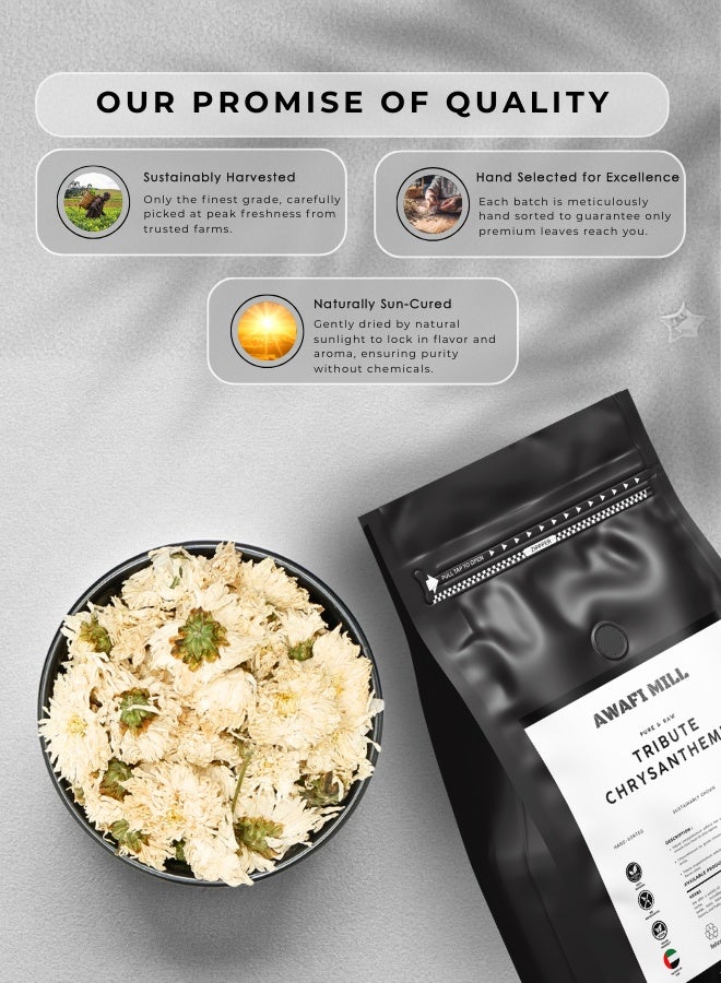 AWAFI MILL Tribute Chrysanthemum 500g | Huangshan Gong Ju | Whole Dried Blooms for Floral Infusion - Image 4